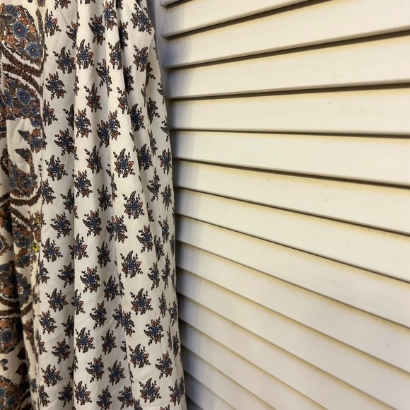 Hem & Thread Women’s Sz M Beautiful White & Blue Short Summer Tank Dress - Picture 5 of 11